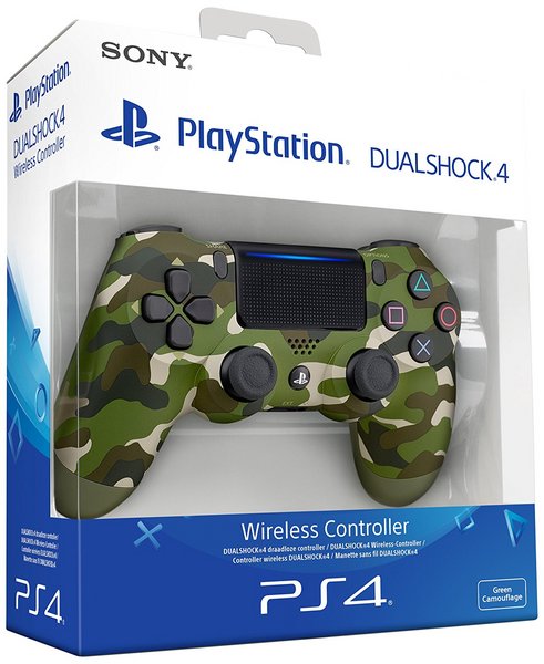 MANDO DUALSHOCK VERDE CAMUFLAJE SONY V2 PS4
